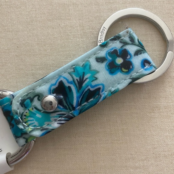 New - Iconic Twice As Nice Keychain BY Vera Bradley in color Cloud Vine - Picture 2 of 8